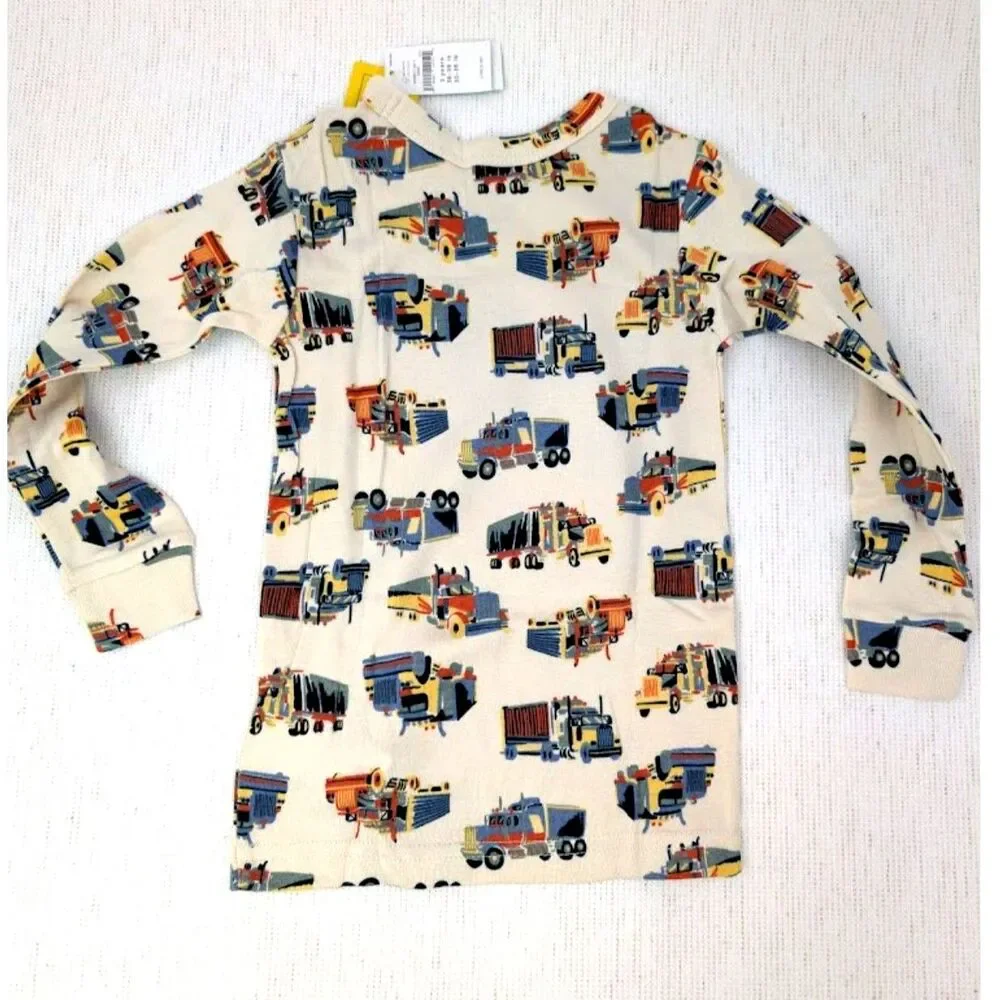 BabyGap 100% Organic Cotton Trucks Pj Set 3 Years Old